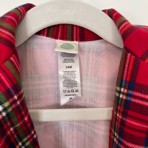 Plaid Christmas Pajamas for baby boy toddler - Picture 2 of 4